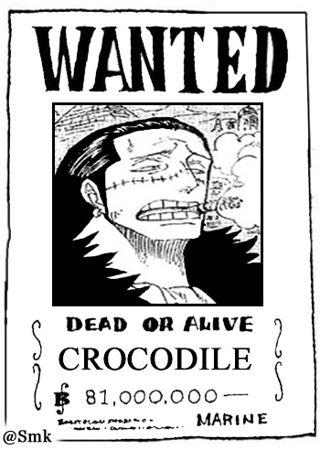 Otaku Gallery  / . / Anime e Manga / One Piece / Wanted / Wanted BeN / Crocodile.jpg